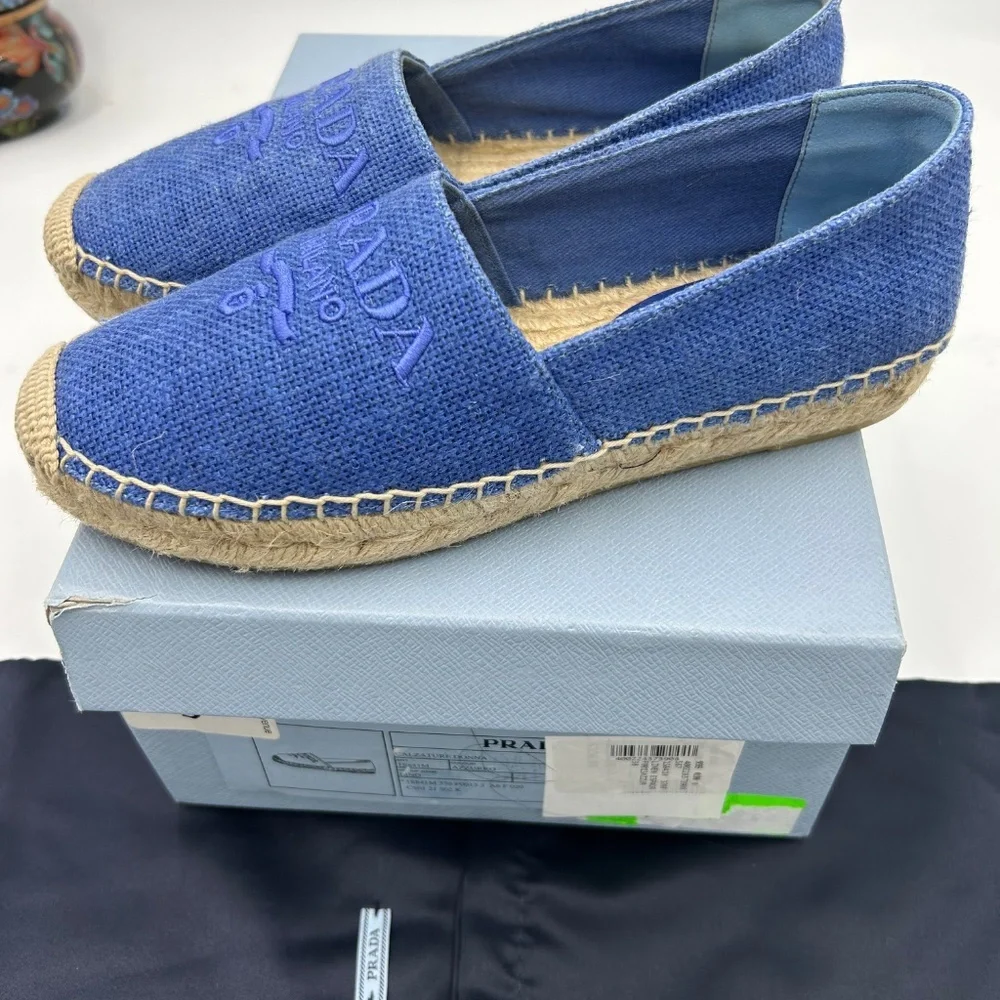 Women’s Prada espadrilles size 36 made in Italy